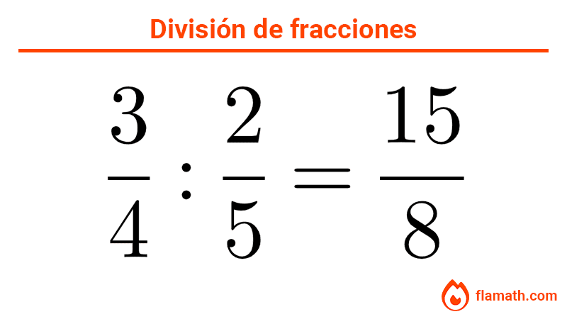 División de fracciones ejemplos