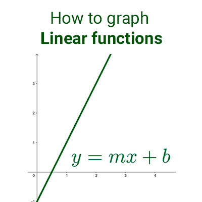 how to graph linear functions