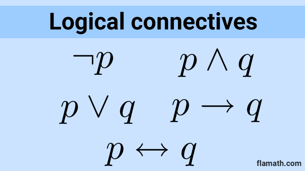 Logical connectives in discrete mathematics logic