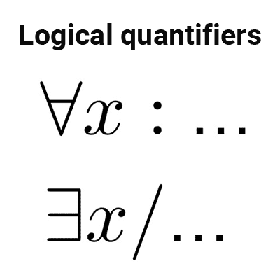Logical quantifiers