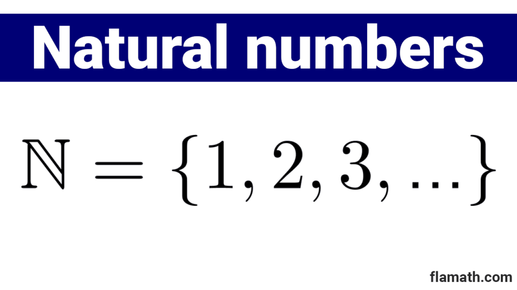 Set of natural numbers, symbol, definition, examples