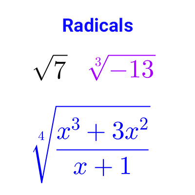 Radicals in math