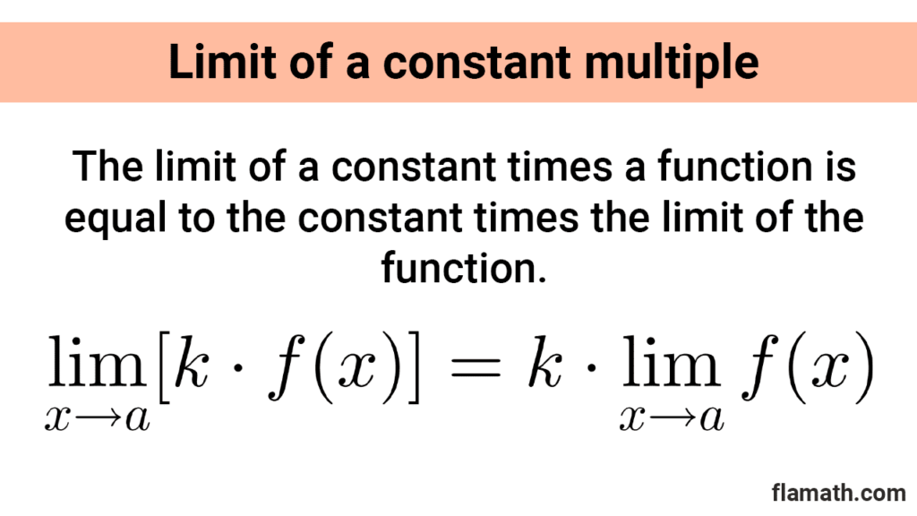 Rule limit of constant multiple of function