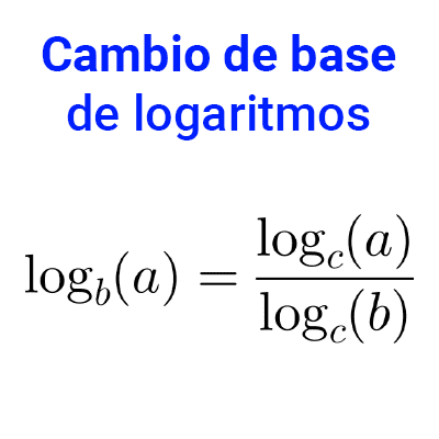 Cambio de base de logaritmos