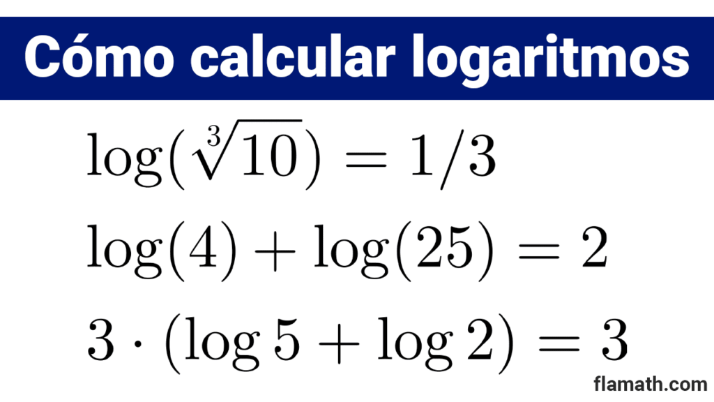Como calcular el logaritmo de un numero con o sin calculadora
