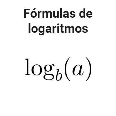Fórmulas de logaritmos