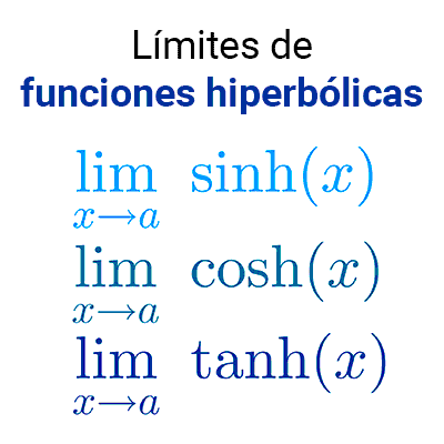 Límites de funciones hiperbólicas
