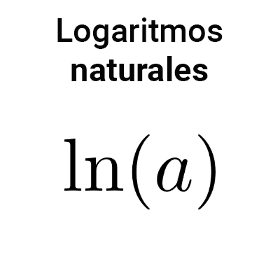 Logaritmos naturales