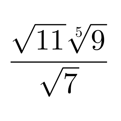 Simplificar radicales. Distintos índices y métodos