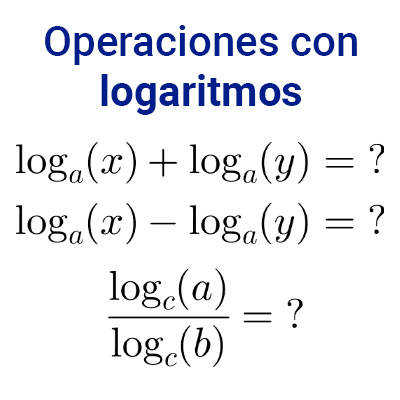 Operaciones con logaritmos