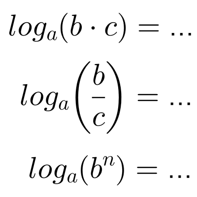 Propiedades de los logaritmos