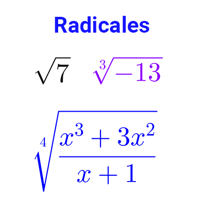 radicales en matemáticas